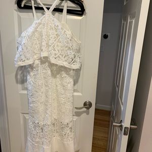 ASOS dress in white off the shoulder